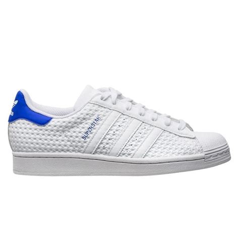 adidas superstar blauw met wit|Adidas Superstar blue leather.